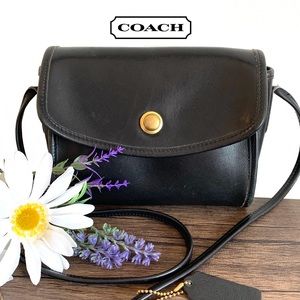 Vintage Coach Black Purse Bag Crossbody